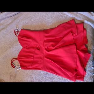 Coral romper / skort